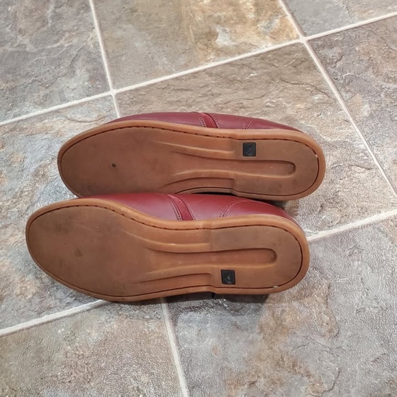 Quicksilver Leather Red Maroon Oxford fit 11.5 - Picture 5 of 5